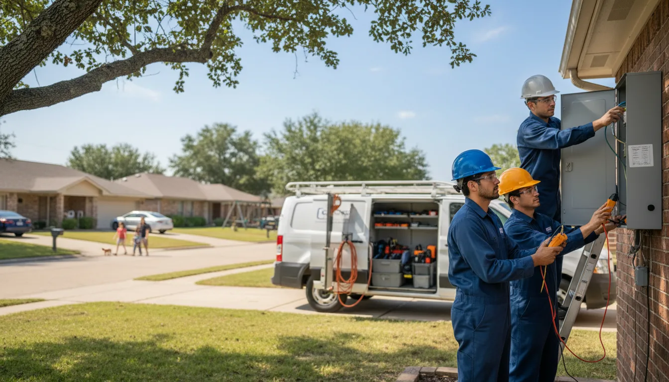 Certified electrician providing emergency electrical services in Golden City, MO